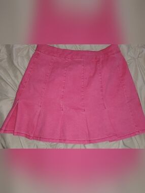 No Boundaries Hot Pink Circle Skirt